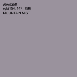 #9A939E - Mountain Mist Color Image